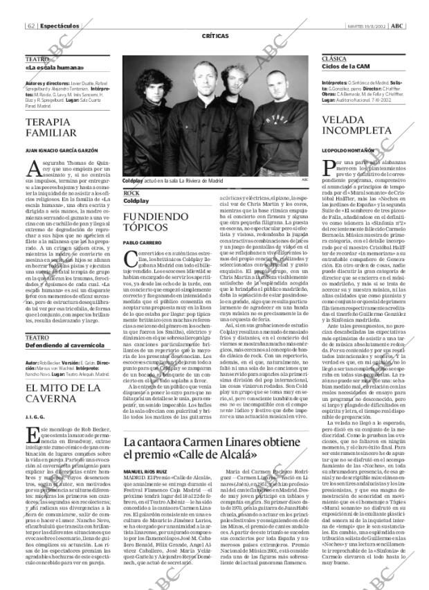 ABC MADRID 19-11-2002 página 62
