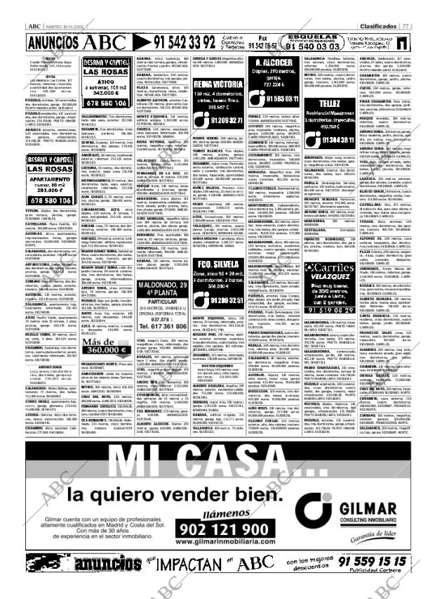 ABC MADRID 19-11-2002 página 77
