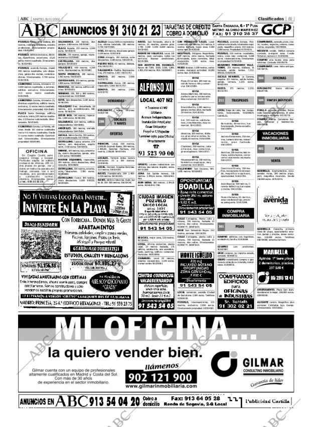 ABC MADRID 19-11-2002 página 81