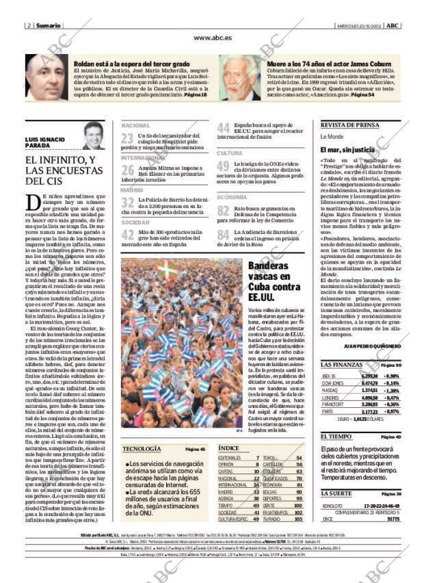 ABC MADRID 20-11-2002 página 2