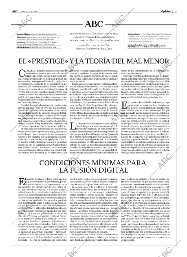 ABC MADRID 24-11-2002 página 11