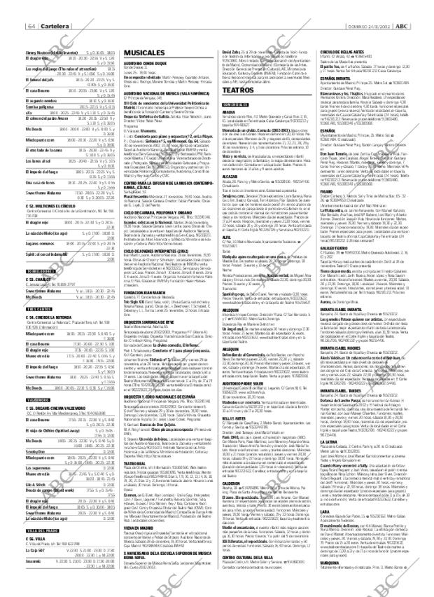 ABC MADRID 24-11-2002 página 64
