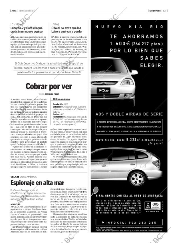ABC MADRID 28-11-2002 página 101