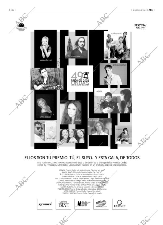 ABC MADRID 28-11-2002 página 102
