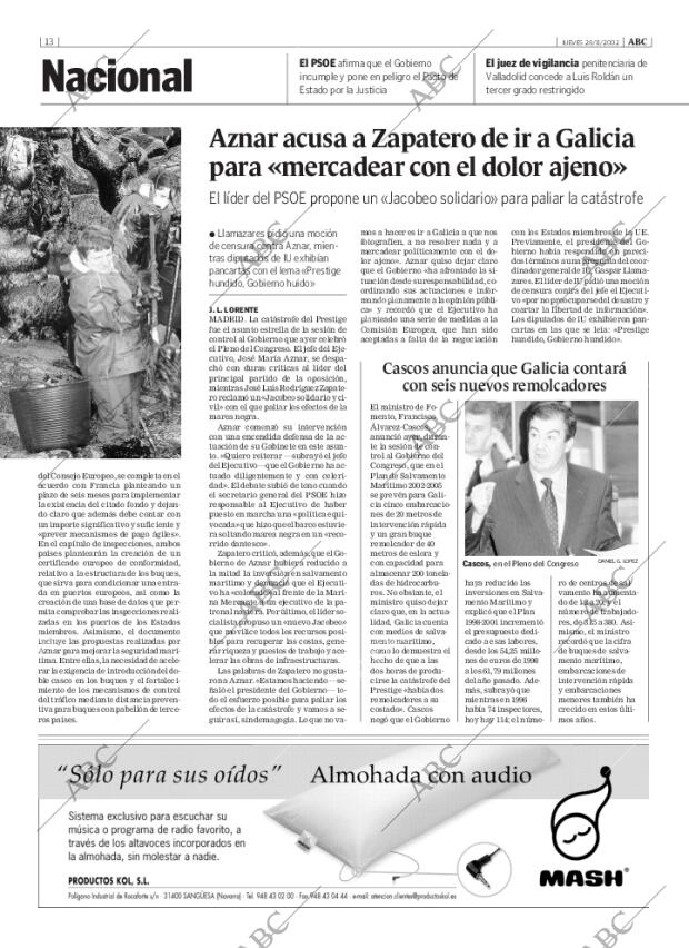 ABC MADRID 28-11-2002 página 13