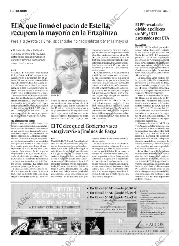 ABC MADRID 28-11-2002 página 18