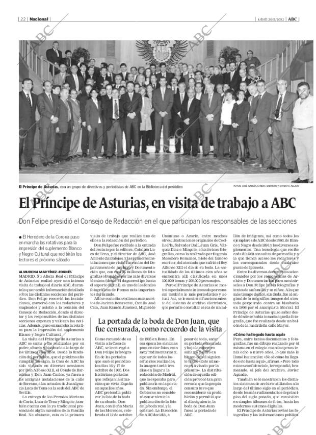 ABC MADRID 28-11-2002 página 22