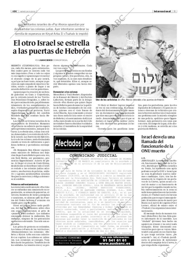 ABC MADRID 28-11-2002 página 31