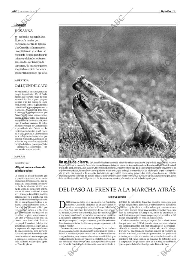 ABC MADRID 28-11-2002 página 5
