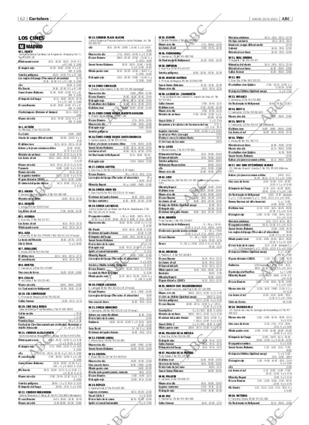 ABC MADRID 28-11-2002 página 62