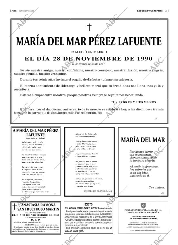 ABC MADRID 28-11-2002 página 71