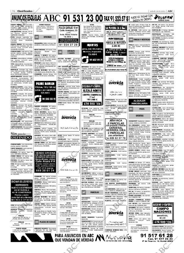 ABC MADRID 28-11-2002 página 76