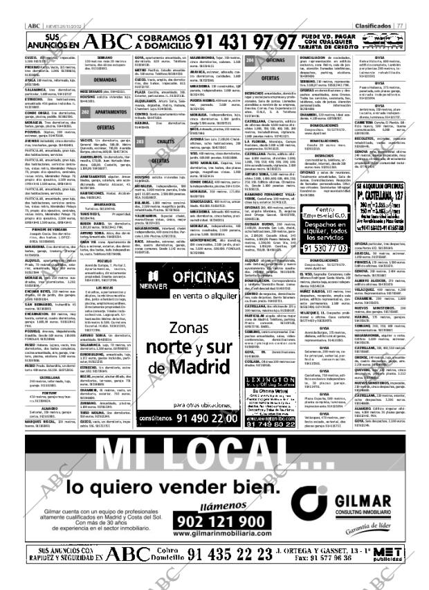 ABC MADRID 28-11-2002 página 77