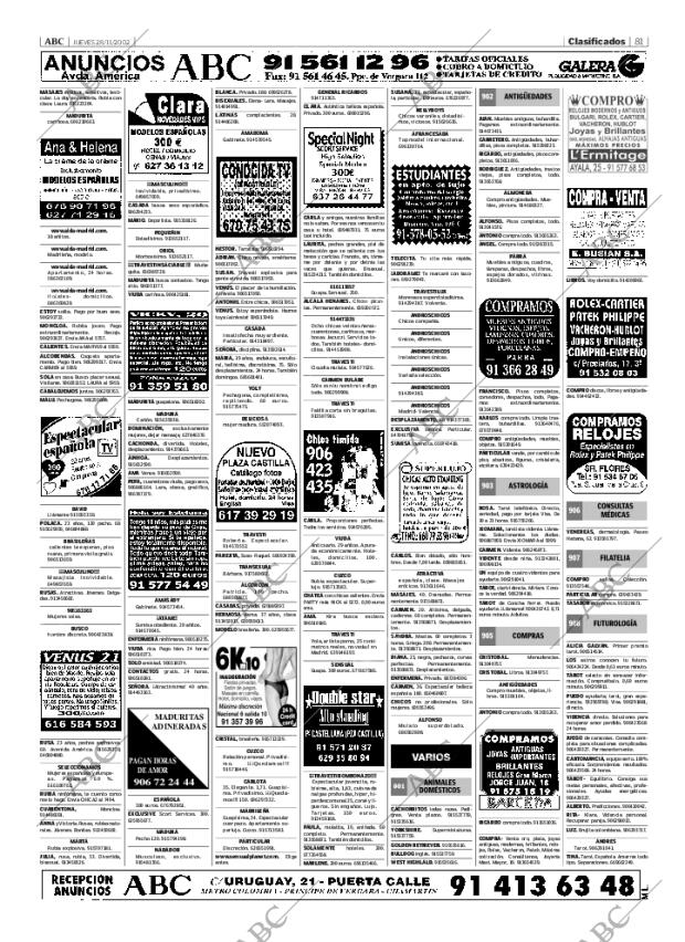 ABC MADRID 28-11-2002 página 81