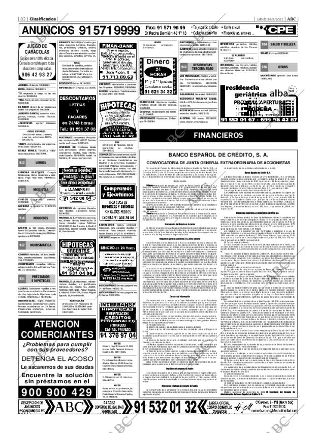 ABC MADRID 28-11-2002 página 82