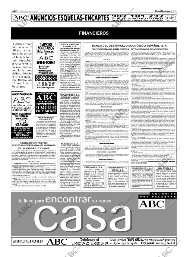 ABC MADRID 28-11-2002 página 83