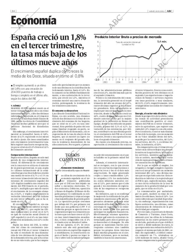ABC MADRID 28-11-2002 página 84