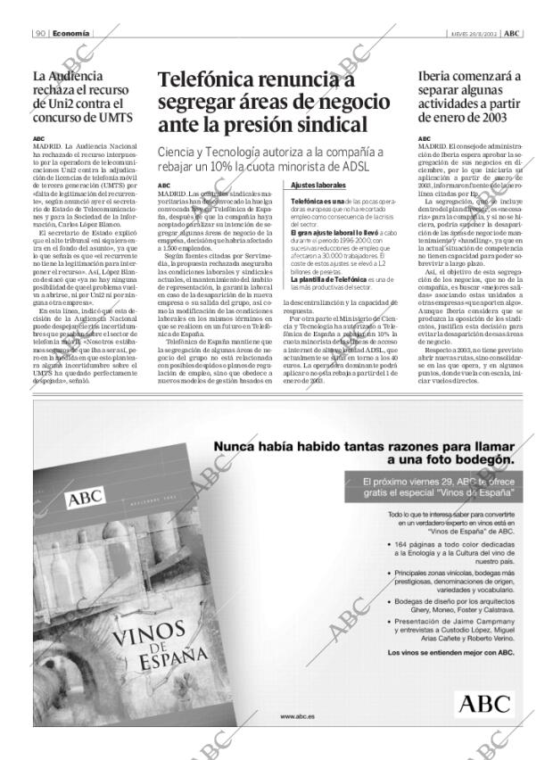 ABC MADRID 28-11-2002 página 90