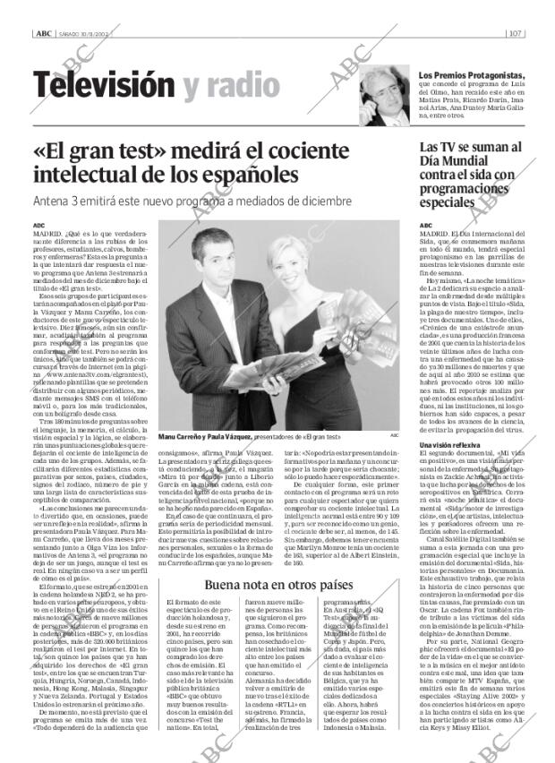 ABC MADRID 30-11-2002 página 107