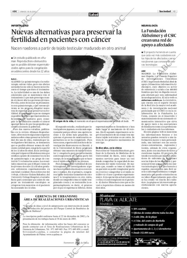 ABC MADRID 30-11-2002 página 61