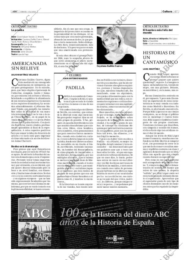 ABC SEVILLA 07-12-2002 página 67
