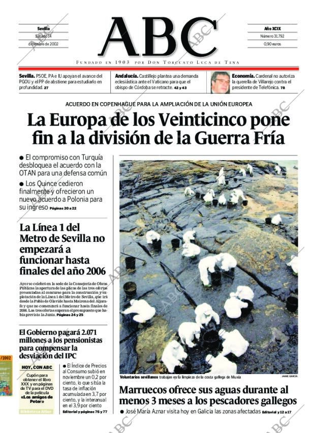 ABC SEVILLA 14-12-2002 página 1