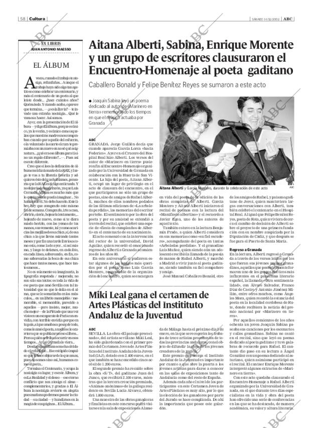 ABC SEVILLA 14-12-2002 página 58