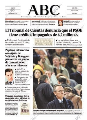 ABC MADRID 16-12-2002 página 1