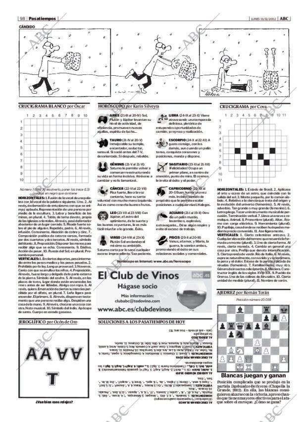 ABC MADRID 16-12-2002 página 98