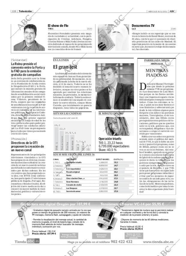 ABC MADRID 18-12-2002 página 108