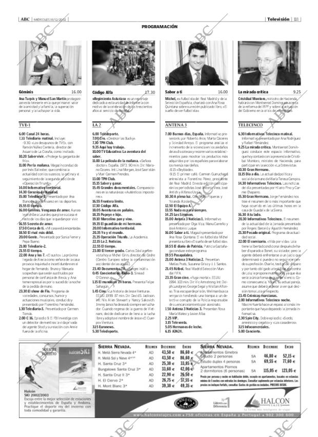 ABC MADRID 18-12-2002 página 111