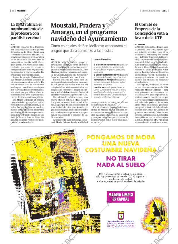ABC MADRID 18-12-2002 página 38