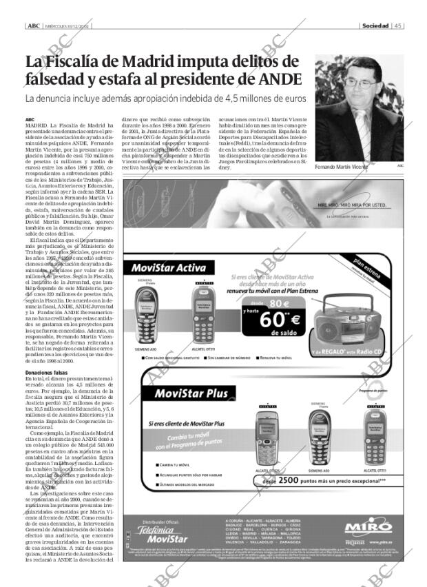 ABC MADRID 18-12-2002 página 45