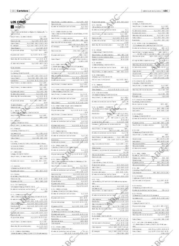ABC MADRID 18-12-2002 página 58