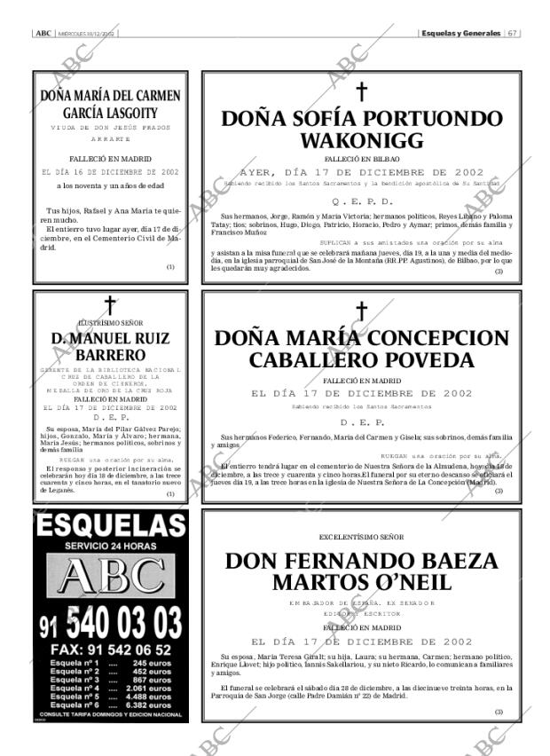 ABC MADRID 18-12-2002 página 67