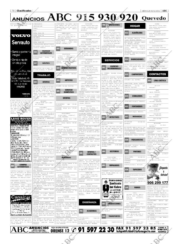 ABC MADRID 18-12-2002 página 78