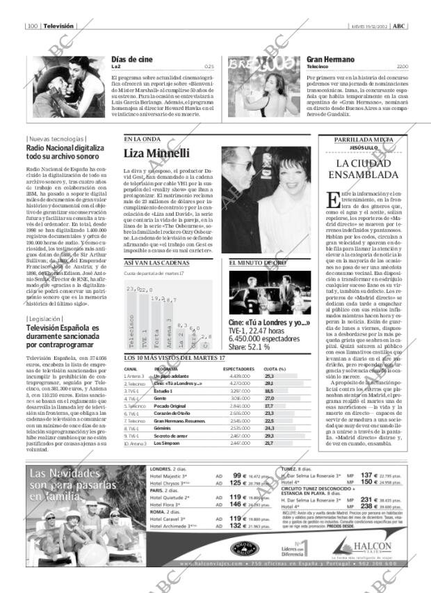 ABC MADRID 19-12-2002 página 100