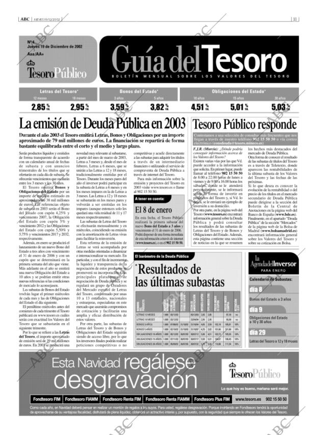 ABC MADRID 19-12-2002 página 11