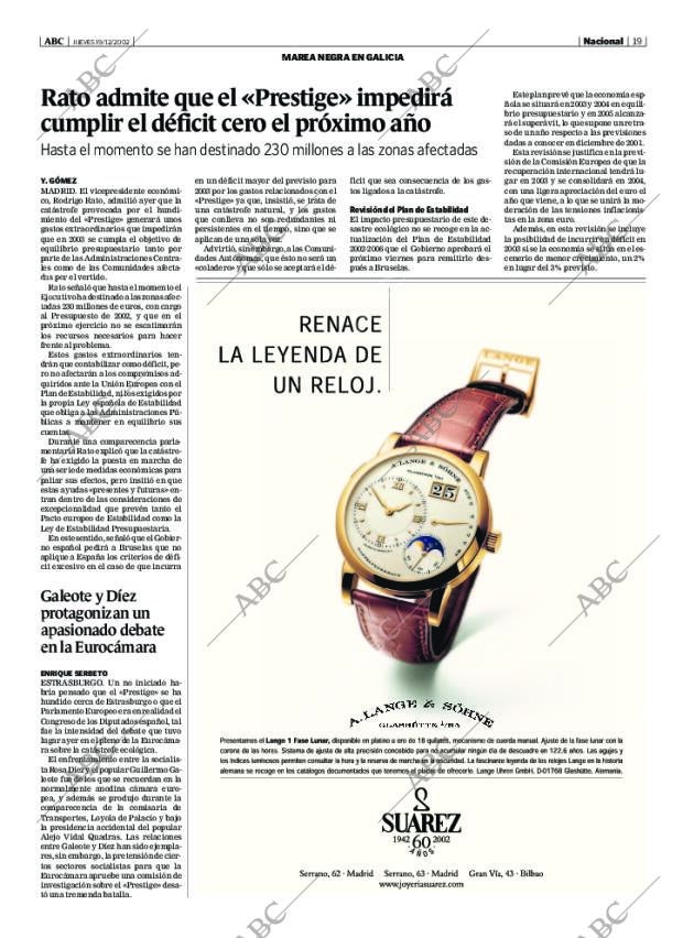 ABC MADRID 19-12-2002 página 19