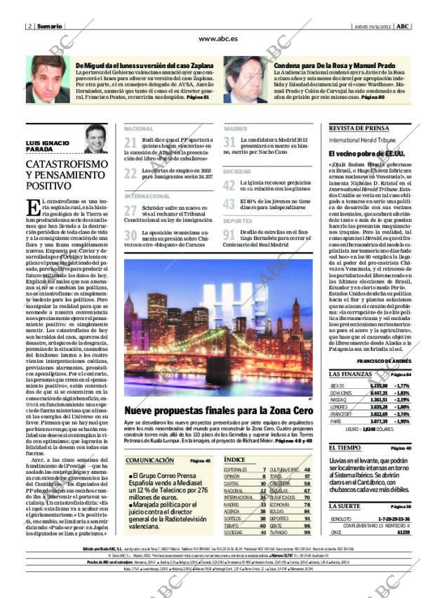 ABC MADRID 19-12-2002 página 2