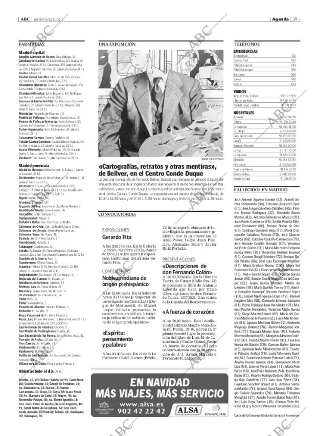 ABC MADRID 19-12-2002 página 39