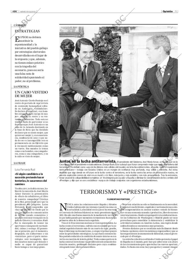 ABC MADRID 19-12-2002 página 5