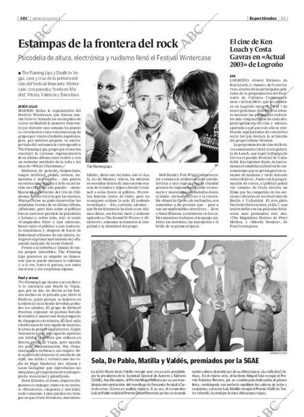 ABC MADRID 19-12-2002 página 55