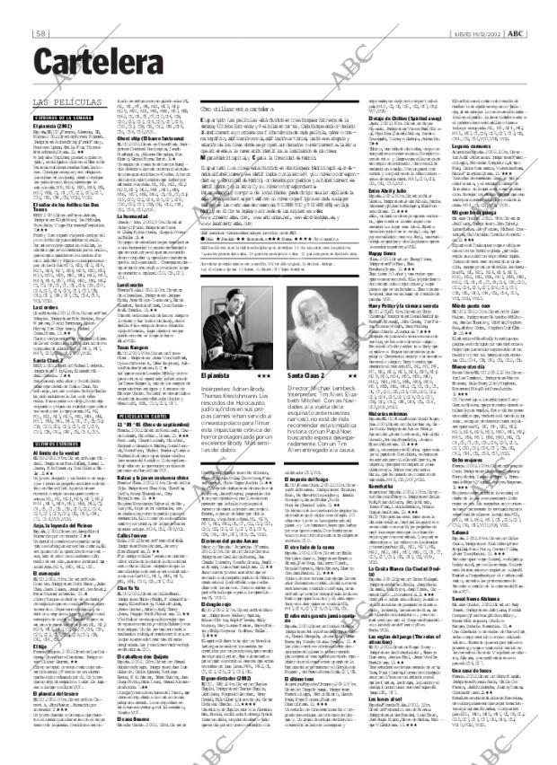 ABC MADRID 19-12-2002 página 58