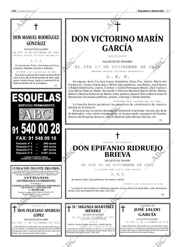 ABC MADRID 19-12-2002 página 67
