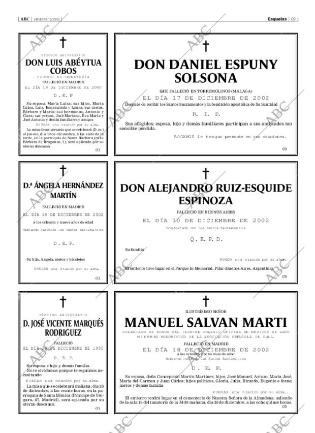 ABC MADRID 19-12-2002 página 69
