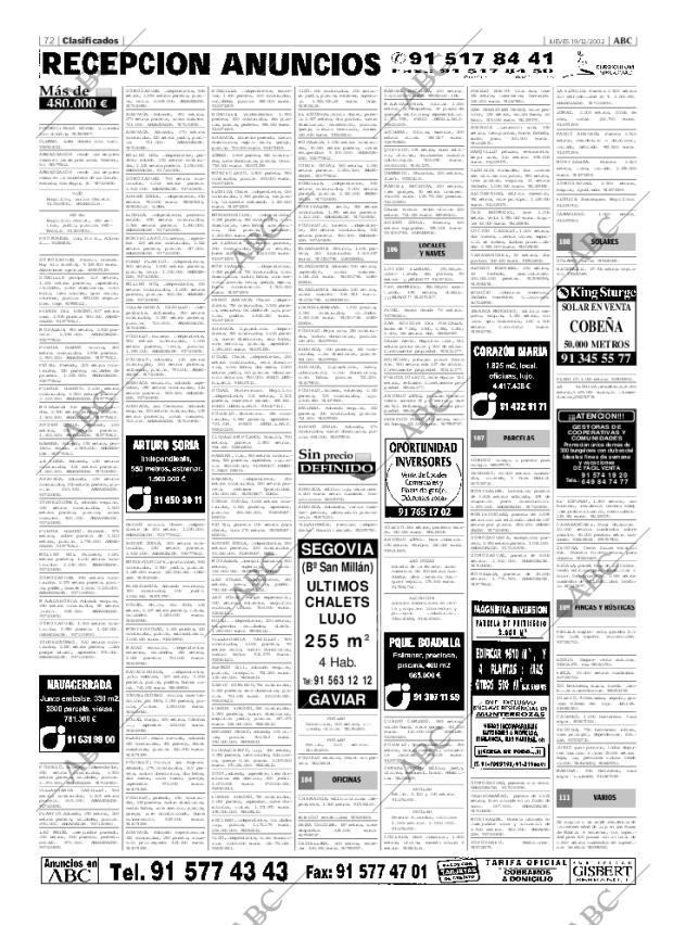 ABC MADRID 19-12-2002 página 72
