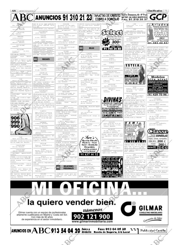 ABC MADRID 19-12-2002 página 75