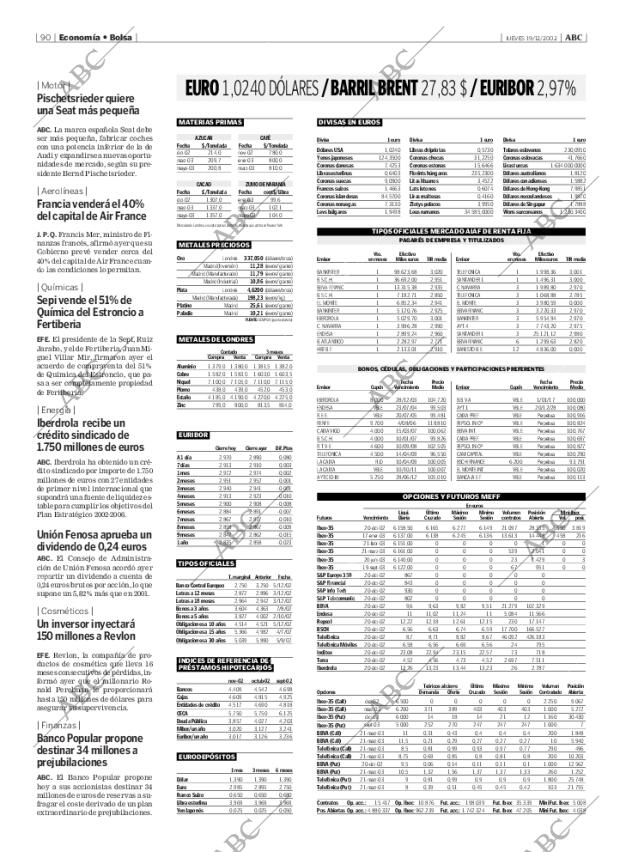 ABC MADRID 19-12-2002 página 90