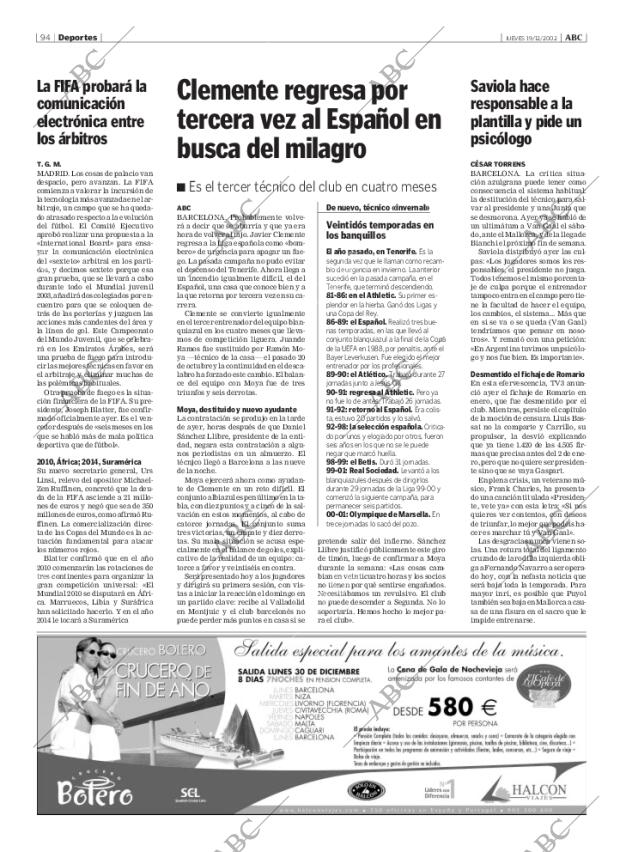 ABC MADRID 19-12-2002 página 94